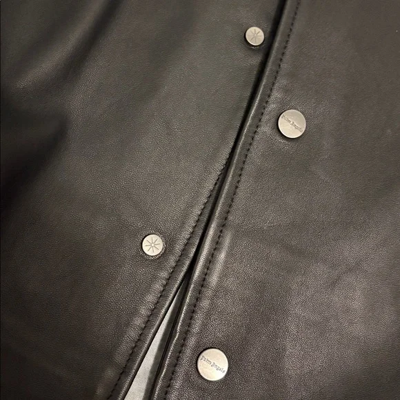 Palm Angels Italy Leather Bomber - Picture 7 of 13
